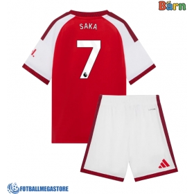 Fotballdrakt Barn Arsenal Bukayo Saka #7 Hjemmedraktsett 2026-27 Kortermet (+ Korte bukser)